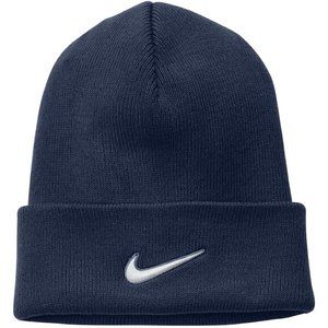 Mans Black Nike Unisex Beanie Cuffed